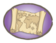 illustration of a hammer in an ancient temple.